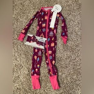 Little Sleepies Purple Birthday Wishes Zippy & Luxe Bow